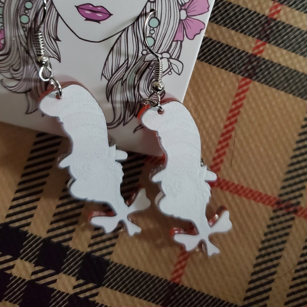 HAT IN THE HAT EARRINGS - Picture 3 of 3